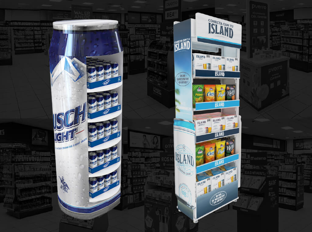 beer display ideas retail