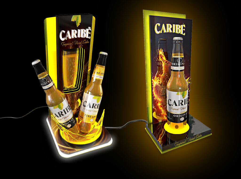 Illuminated beer display ideas- making your beer stand out
